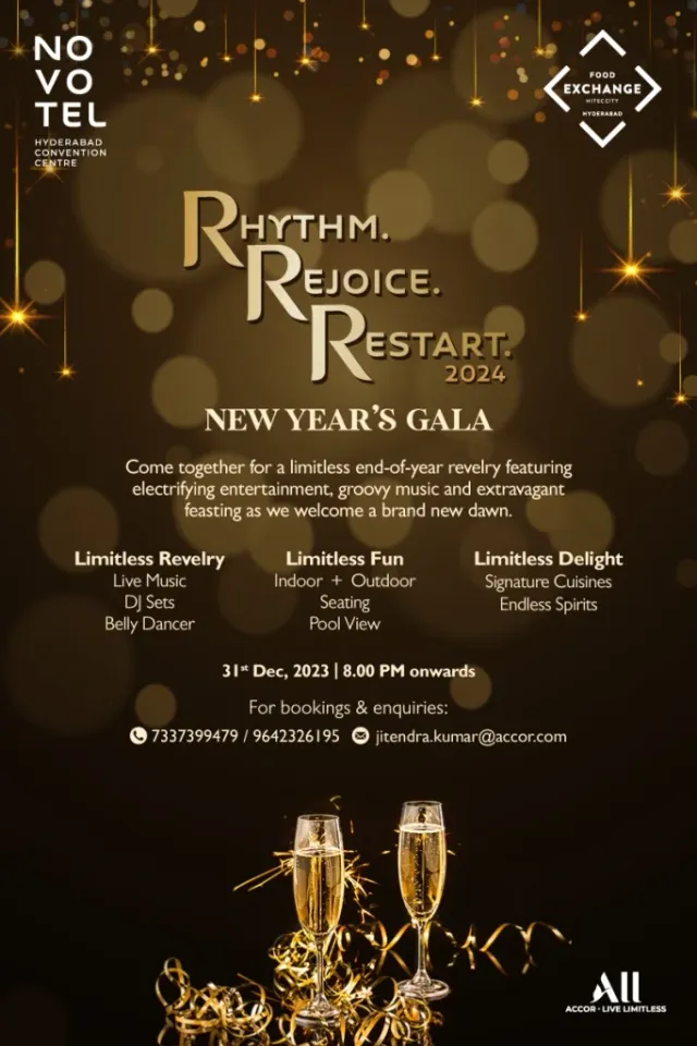 New Year’s Gala! @ Novotel Hyderabad Convention Centre