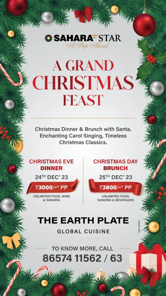 Celebrate the Magic of Christmas at Sahara Star with a Scrumptious Brunch and Dinner Extravaganza