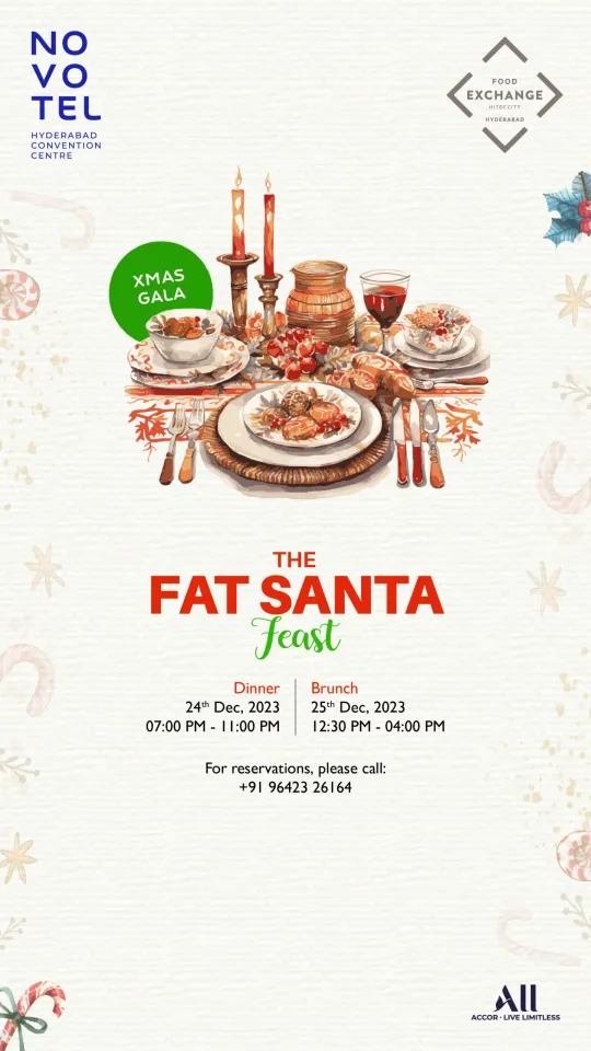 The Fat Santa Feast! @Novotel Hyderabad Convention Centre