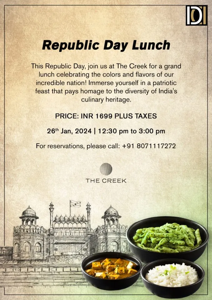 Embrace the spirit of Republic Day with a parade of flavors at The Den