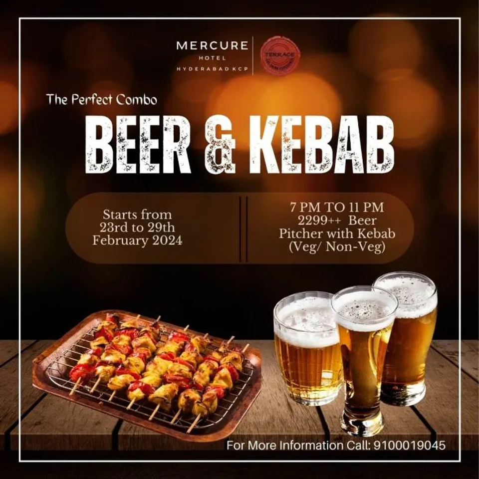 Beer and Kebab: A Symphony of Taste and Tradition! @Mercure Hotel Hyderabad KCP