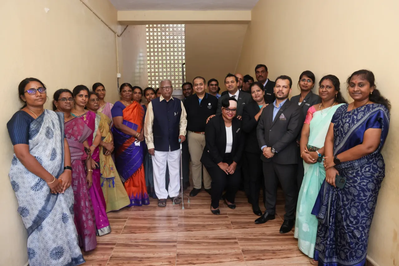 Hyatt Regency Chennai inaugurates a library for Children from donated books at Presidency Girls Higher Secondary School