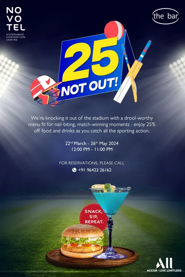 25 Not Out @Novotel Hyderabad Convention Centre