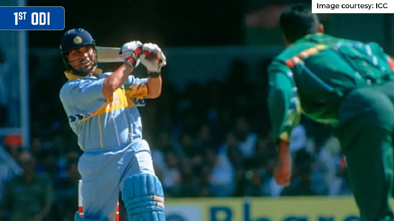 Sachin Tendulkar century against Pakistan