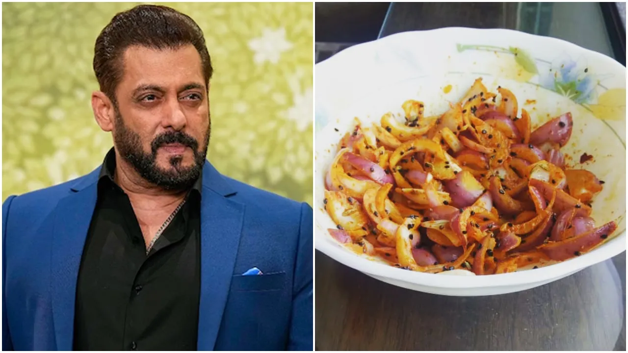 Salman Khan instant onion pickle