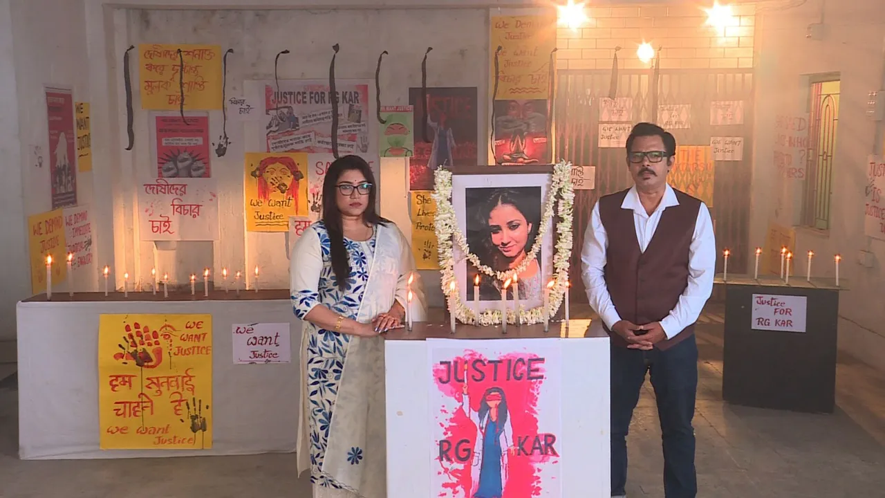 মেগায় আরজি কর কান্ডের ছায়া  এবার ছোট পর্দায় আরজি কর কাণ্ডের ছায়া। বলা ভাল একটানা ৩৬ ঘণ্টা ডিউটি করার পর মহিলা জুনিয়র চিকিৎসককে ধর্ষণ-খুনের সেই নৃশংস ঘটনাটাই এবার বোকা বাক্সতে বন্দি। ৮ ফেব্রুয়ারি আকাশ আটের পর্দায় পুলিশ ফাইলসের বিশেষ এপিসোডে দেখানো হবে আরজি কর কাণ্ডের হাড়হিম করা ঘটনা। ৯ ফেব্রুয়ারি তিলোত্তমার জন্মদিন। বিশেষ দিন উপলক্ষেই 'আরজি কর কান্ড' এপিসোডটি সম্প্রচার হবে।
