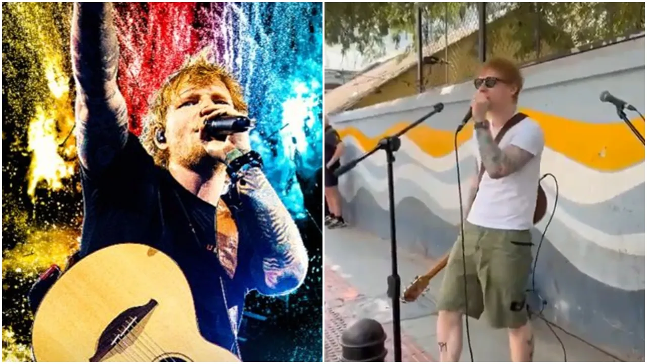 ed sheeran's street concert