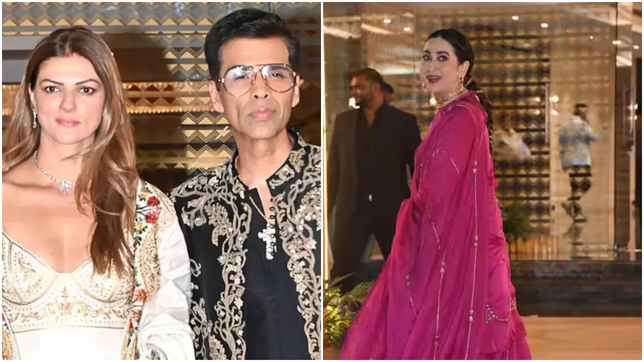Karishma kapoor at adar jain wedding, ex husband's first wife was there
