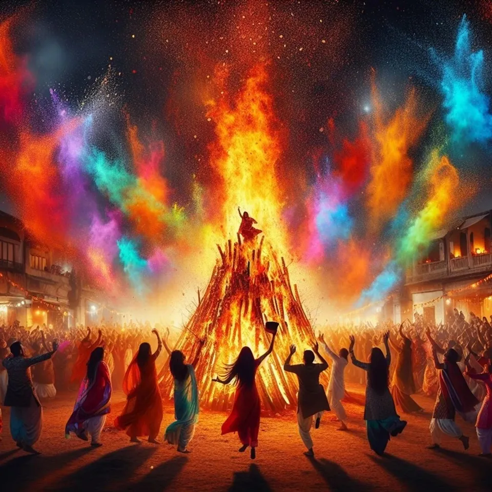 Holika Dahan: হোলিকা দহনের ঐতিহ্য বহুযুগ ধরে চলে আসছে, যাতে কাঠের সঙ্গে গোবরের ঘুঁটেও পোড়ানো হয়