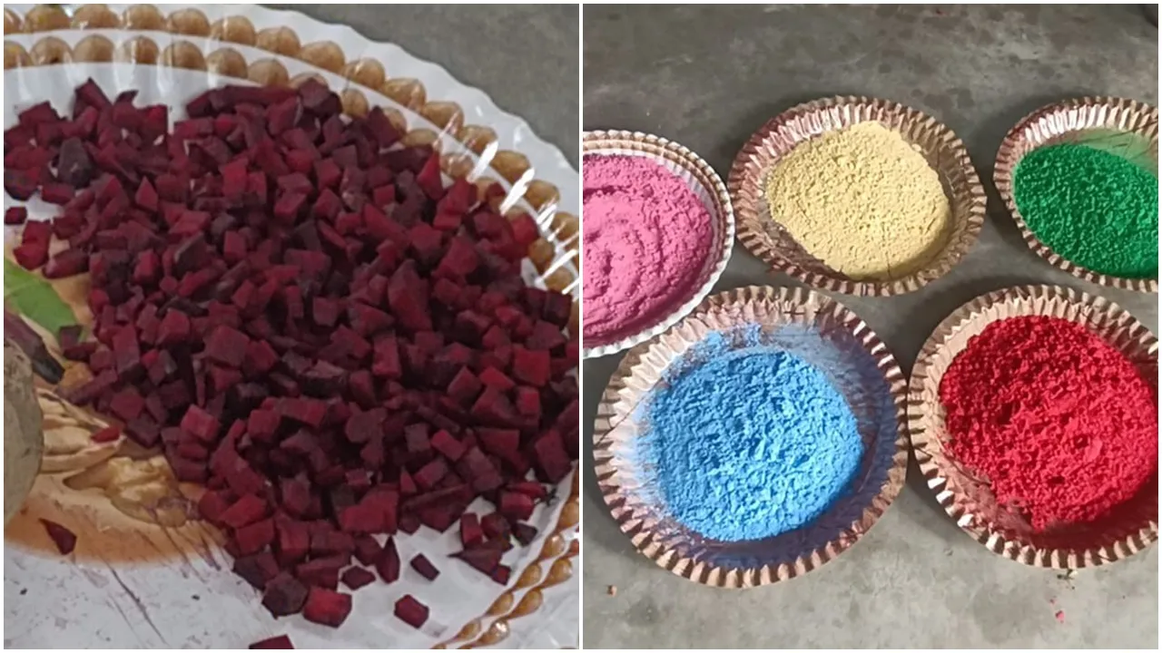 Herbal Abir made by a firm burdwan 