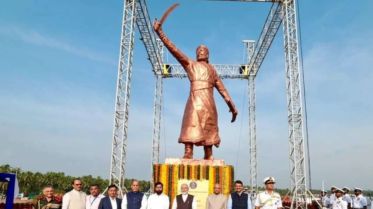 Chhatrapati Shivaji Maharaj, Rajkot Fort Maharashtra, ছত্রপতি শিবাজি মহারাজ, মহারাষ্ট্রের রাজকোট দূর্গ, 