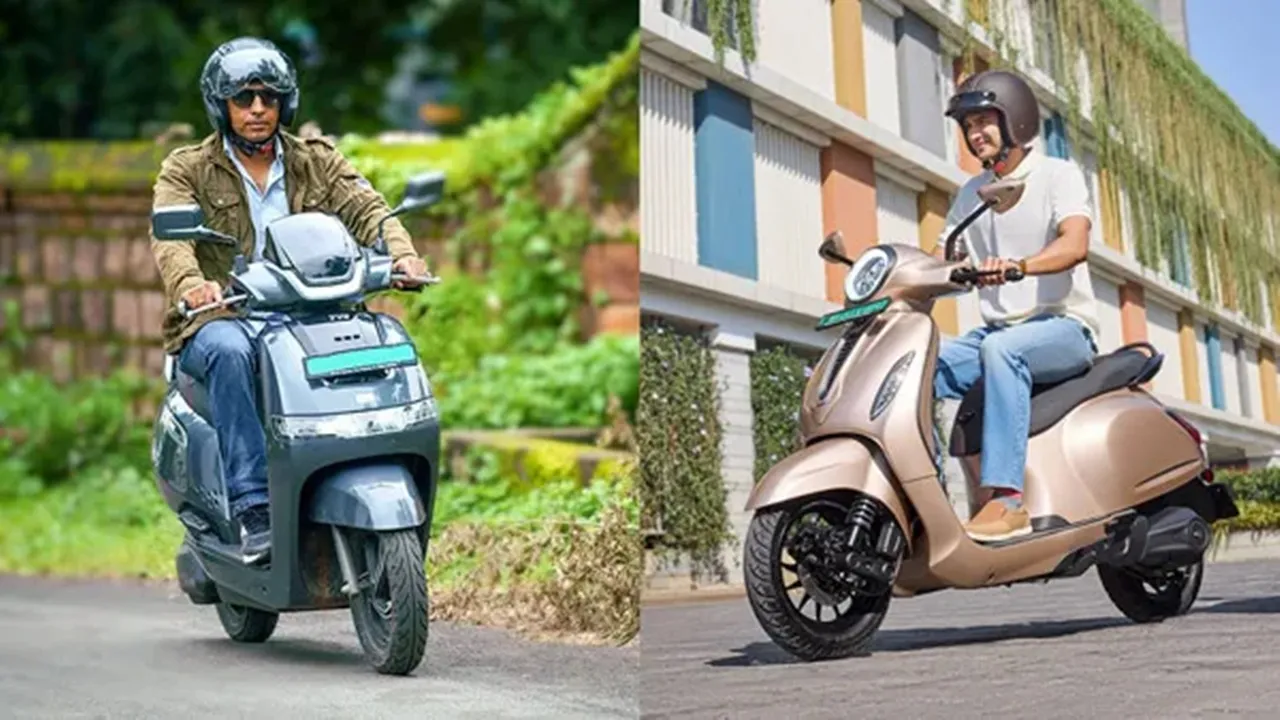 Bajaj Chetak Blue 3202 vs TVS iQube: 