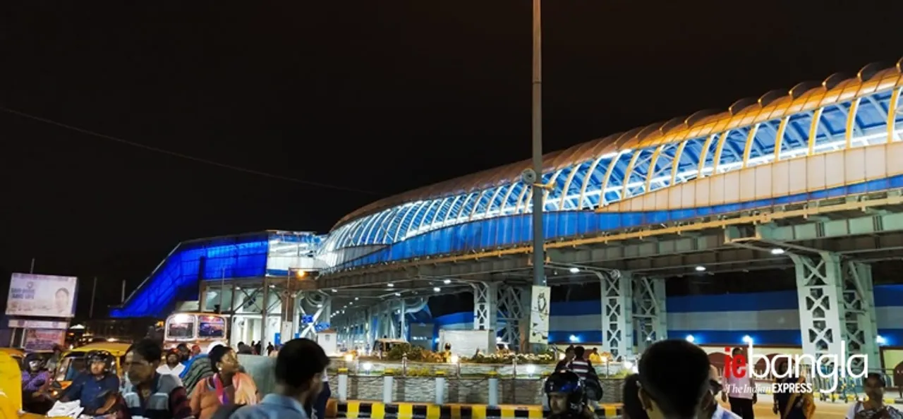 দক্ষিণেশ্বর স্কাইওয়াক উদ্বোধনেও নিশানায় গেরুয়া বাহিনী