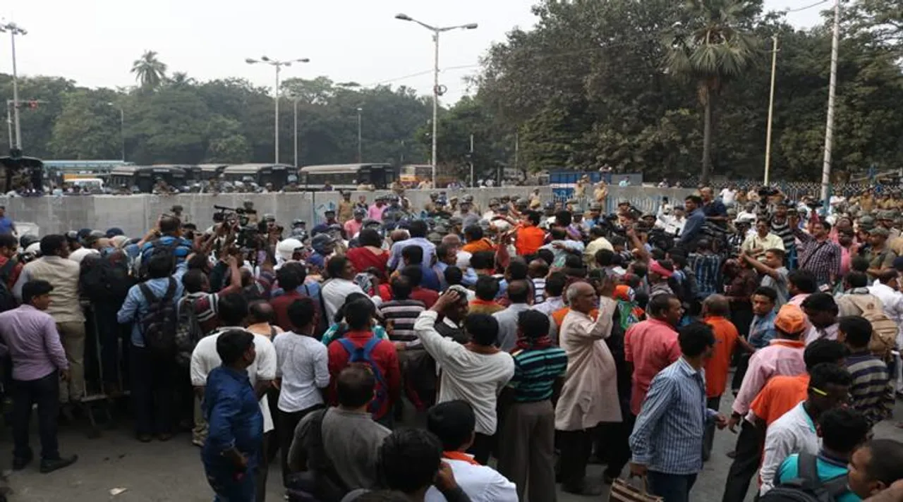 kishan morcha rally