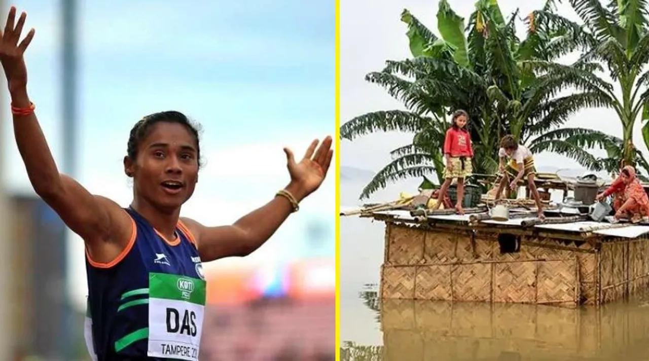 Hima Das donates half month's salary for Assam flood victims, urges people to contribute
