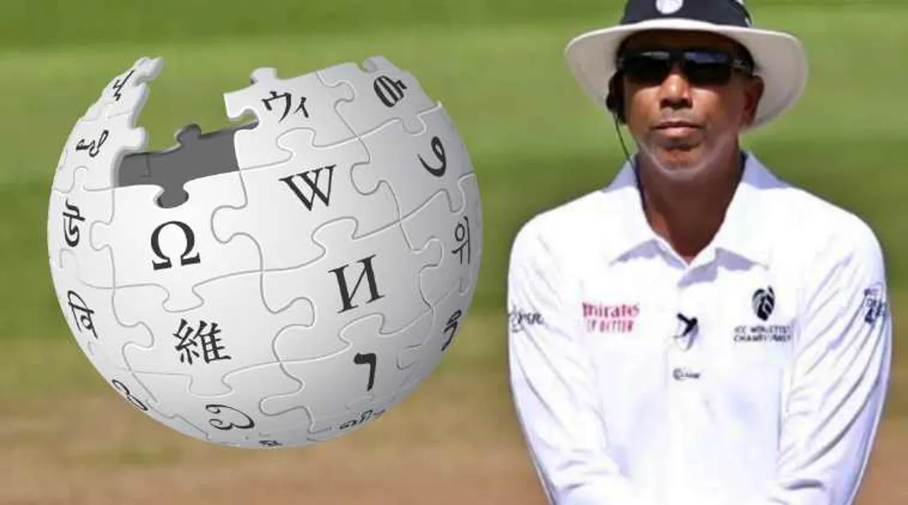 Ashes Umpire Joel Wilson’s Wikipedia page edited to say he’s blind