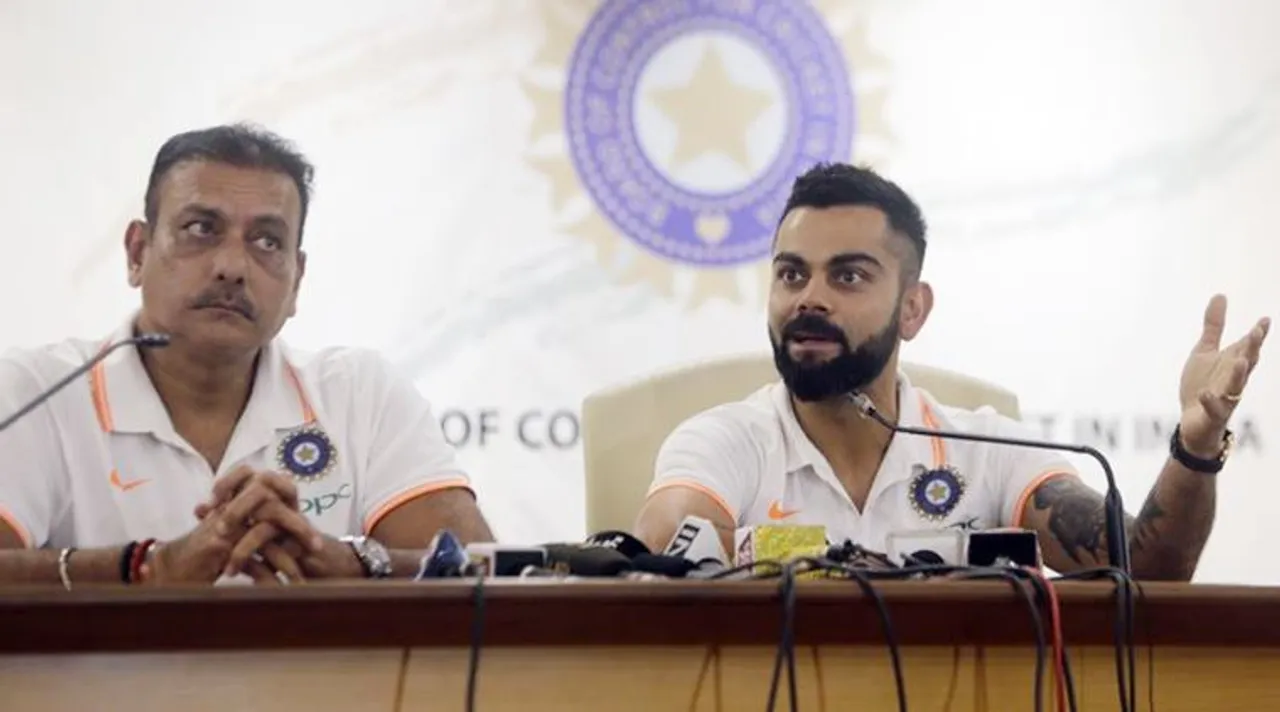 virat kohli with ravi shastri