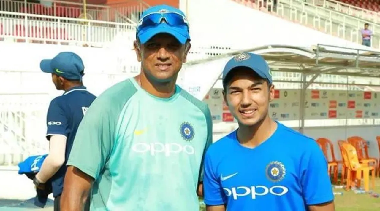 rahul dravid with arjun azad