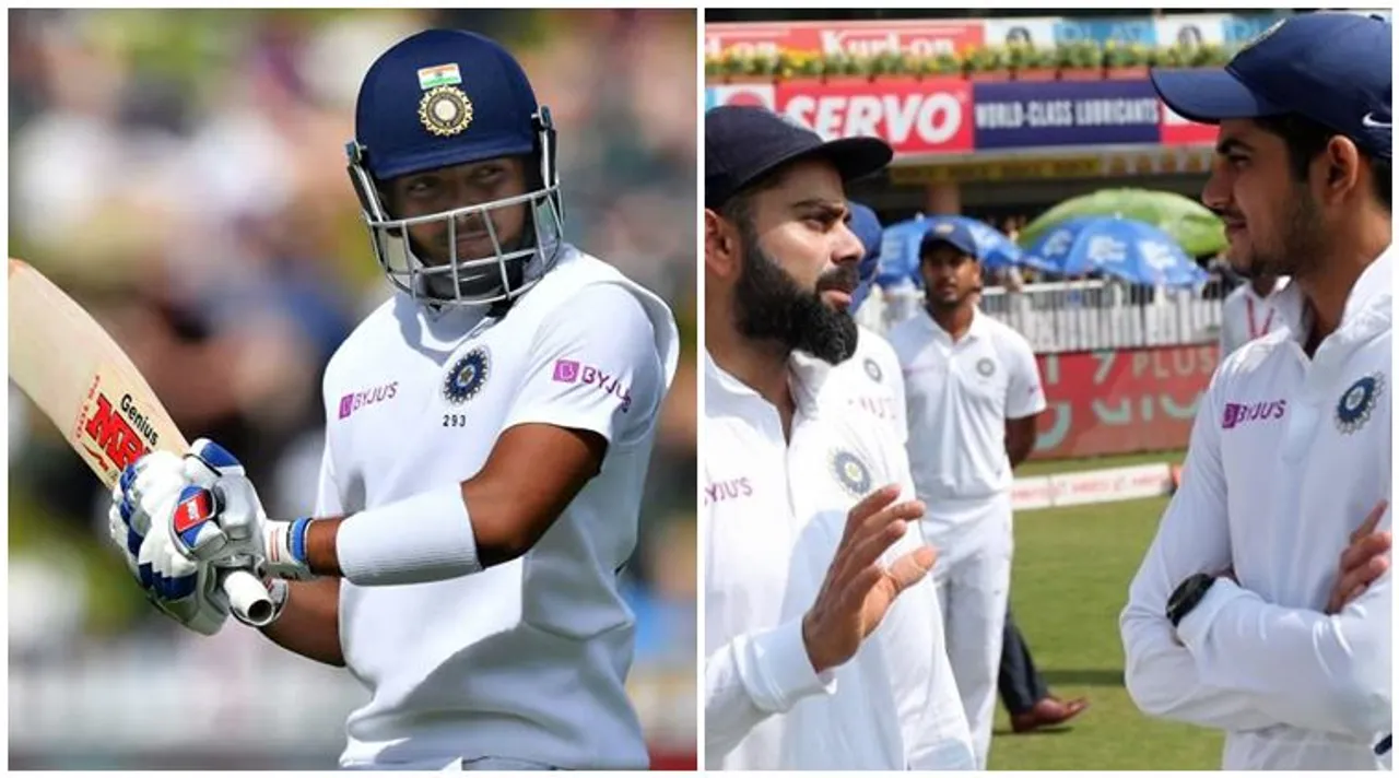 Virat Kohli Prithvi Shaw and Shubman Gill