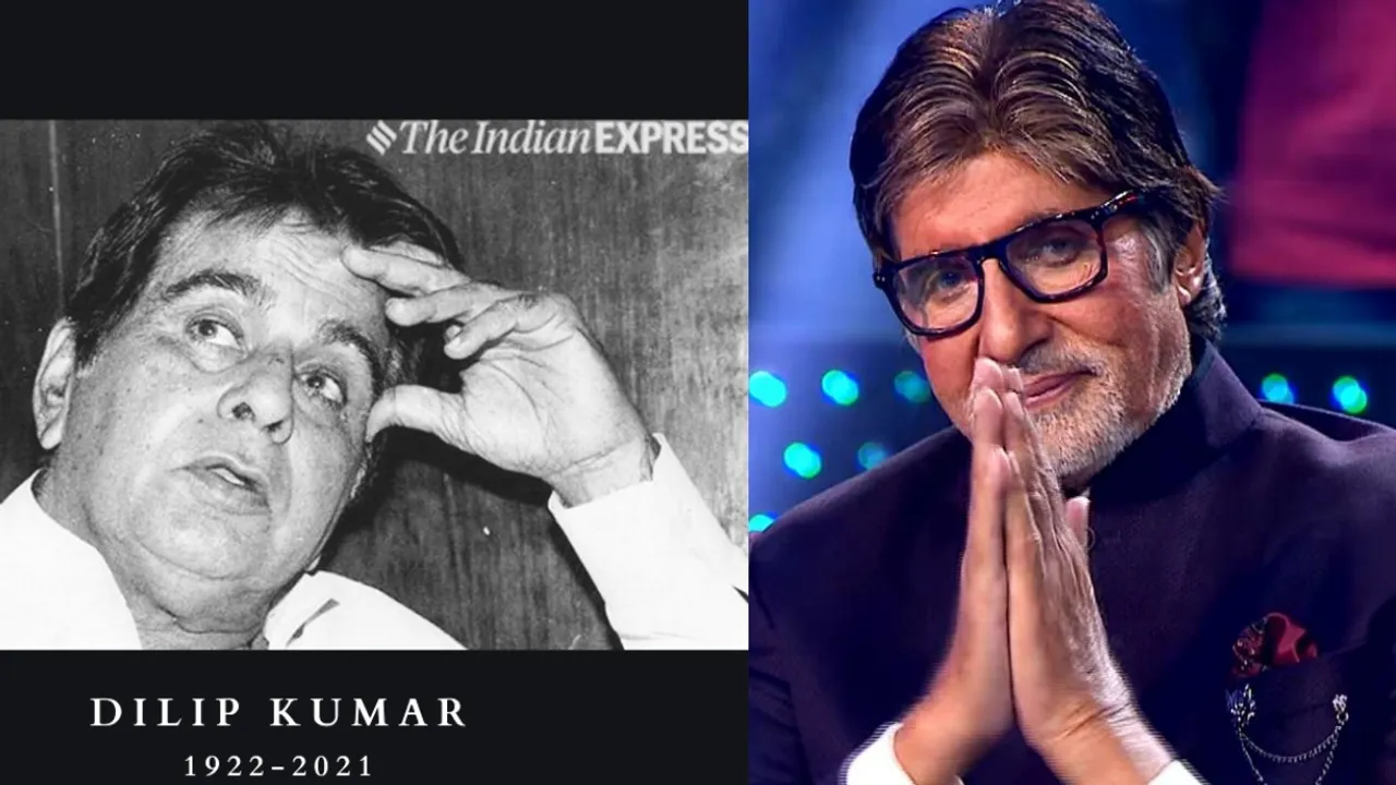 Amitabh Bachchan, dilip kumar,dilip kumar passes away, দিলীপ কুমার