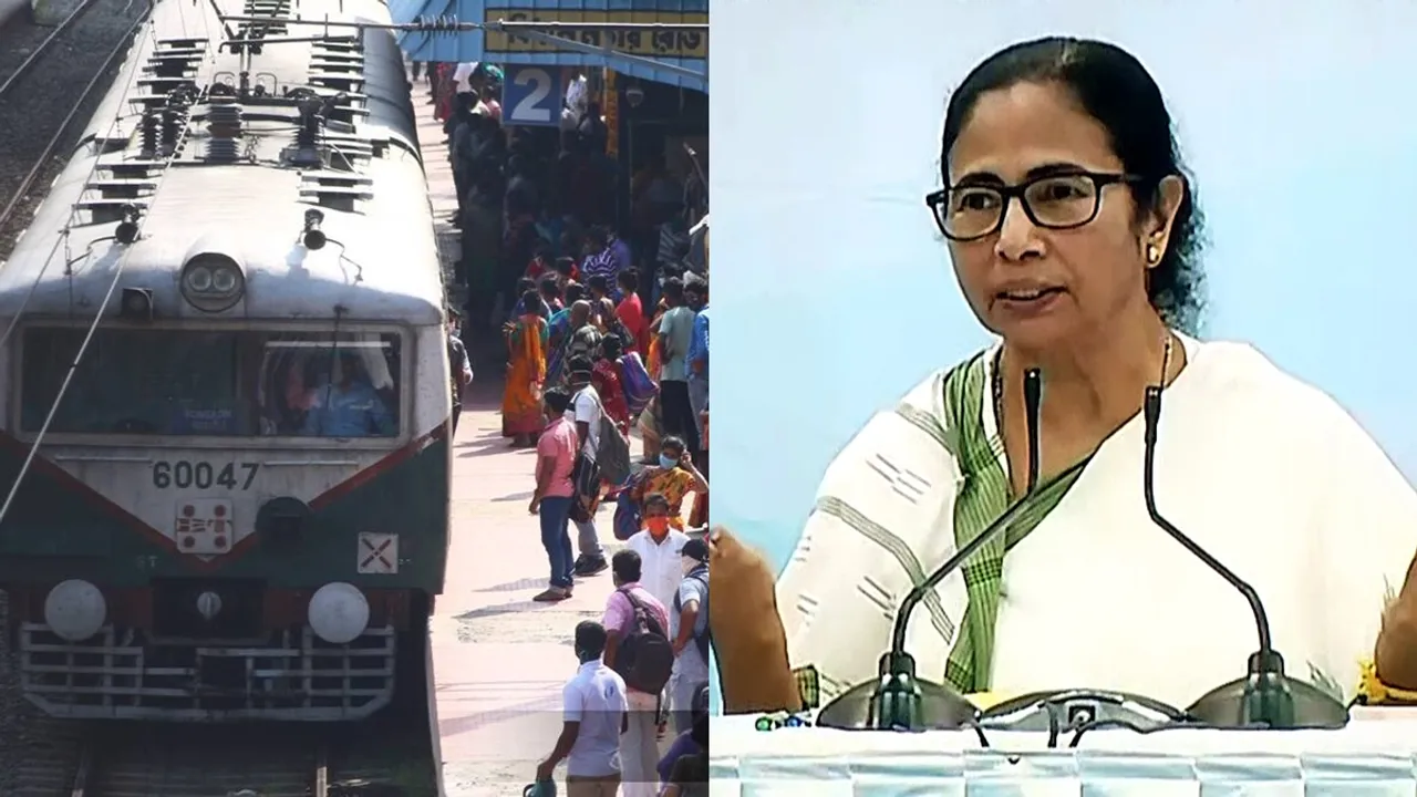 mamata on local train start