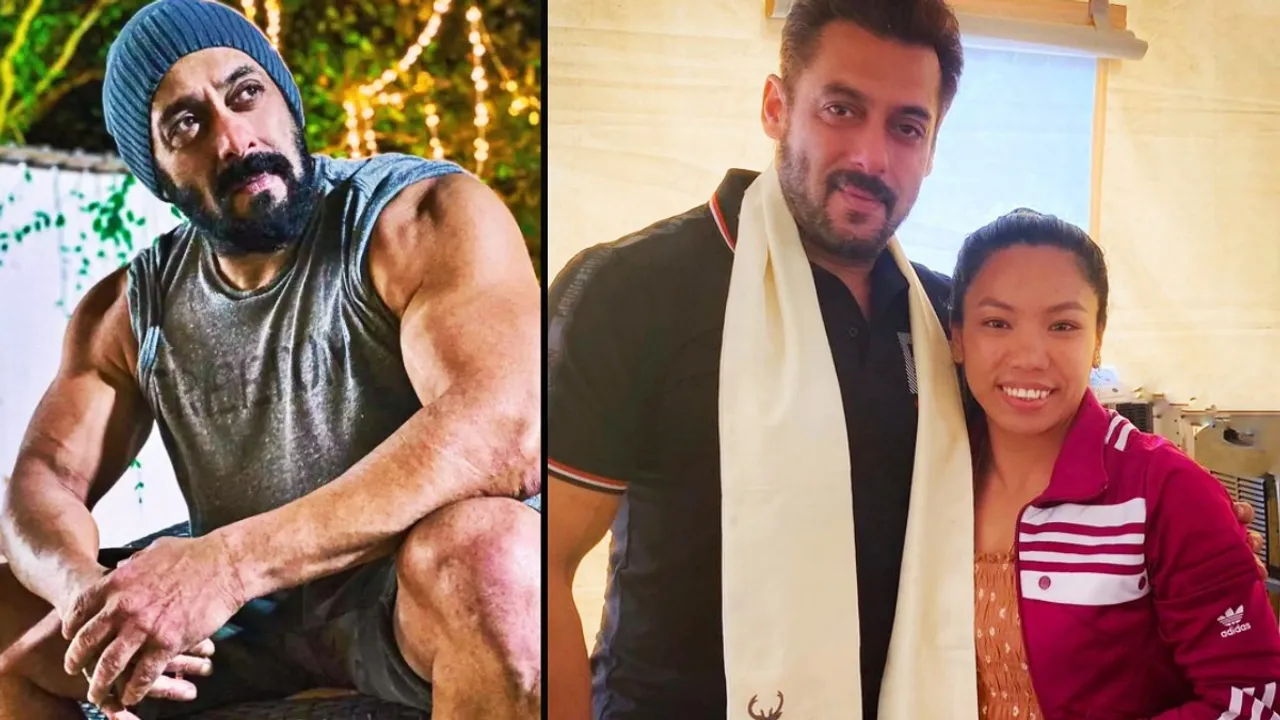 Salman Khan, Mirabai Chanu, Salman Khan met Mirabai Chanu, Tokyo Olympics, সলমন খান, মীরাবাঈ চানু, bengali news today