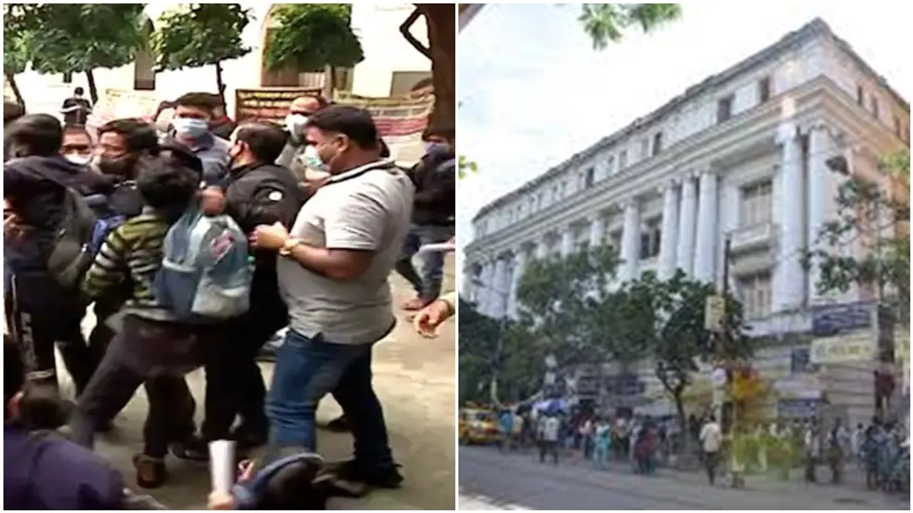 Students protest at Calcutta University demanding increase in postgraduate seats