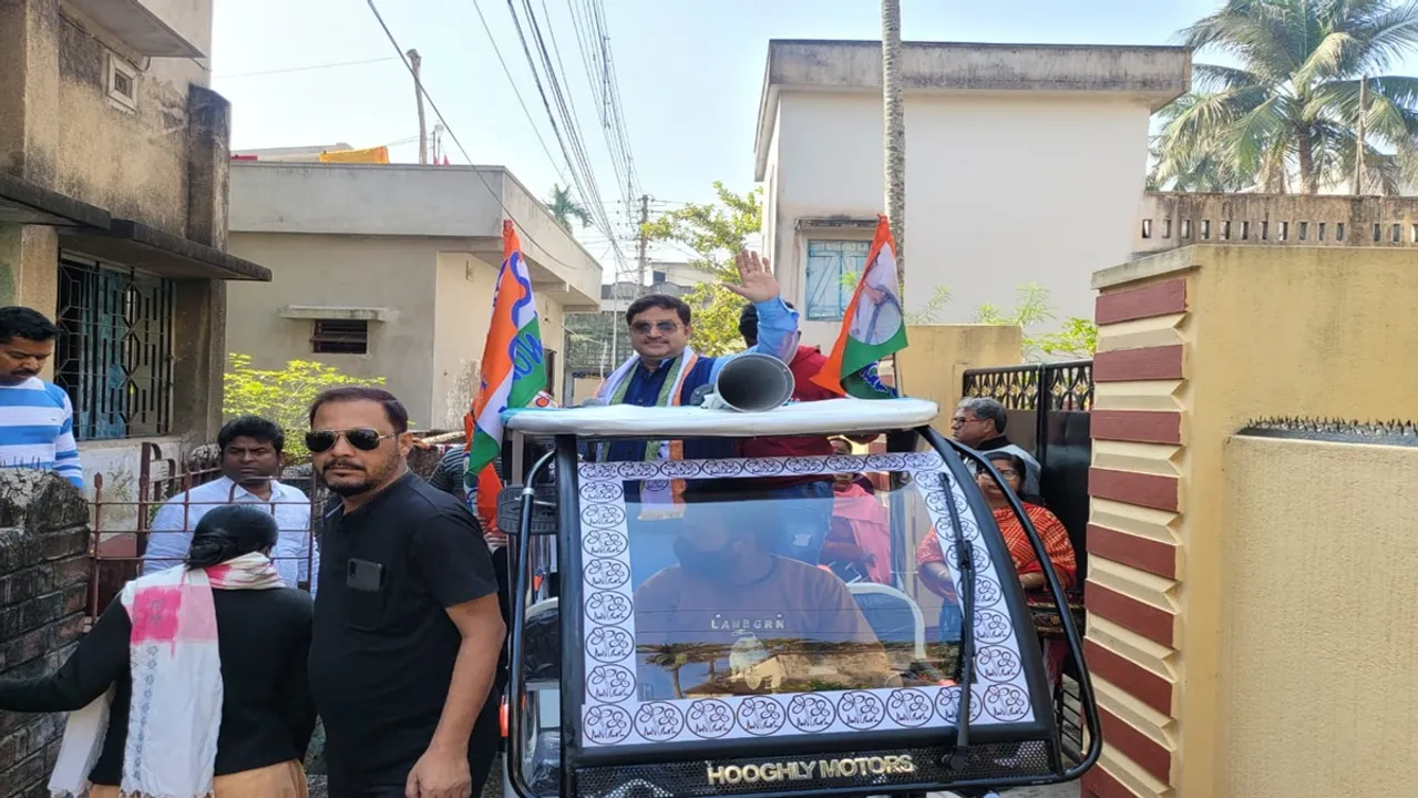 Chapdani's Trinamool leader Suresh Mishra is campaigning in Toto