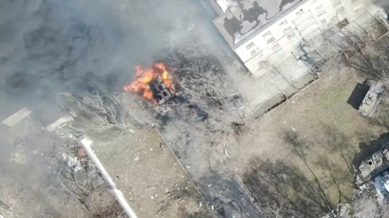 In Bucha city, Ukraine, burned, piled bodies among latest horrors