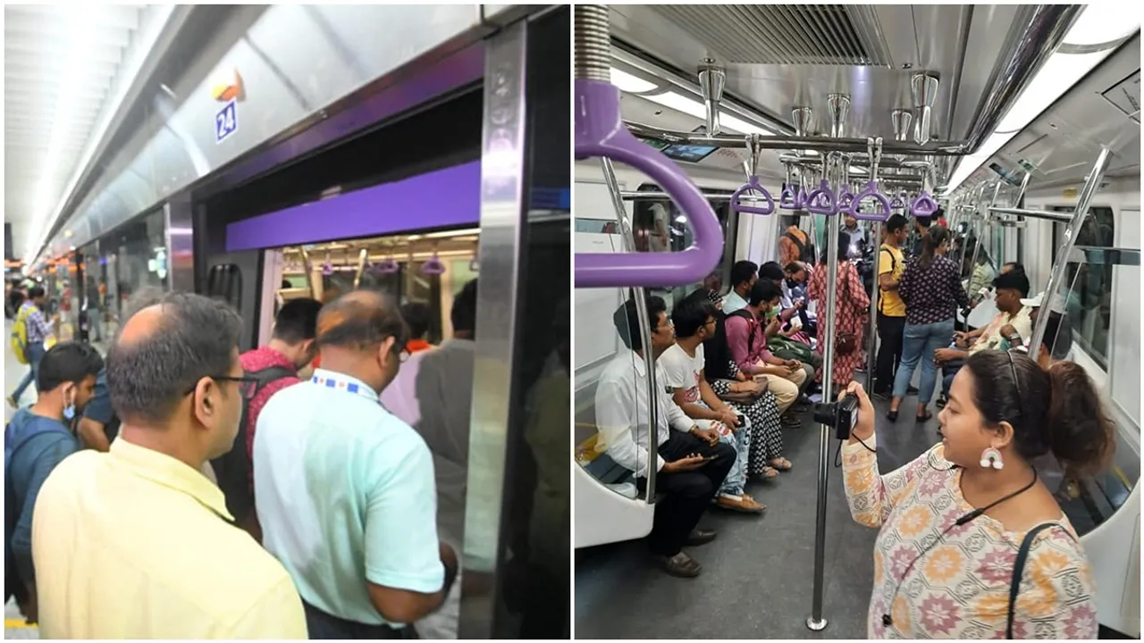 number of passengers are increasing in east-west sealdah-sector v metro route