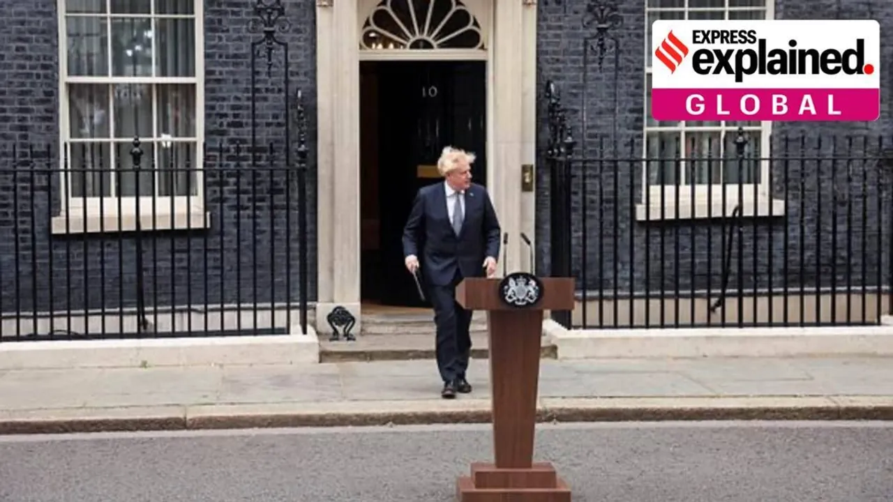 oris Johnson, Boris johnson resigns, Boris Johnson quits, Boris Johnson resignation, Boris johnson news, Britain PM, Indian Express