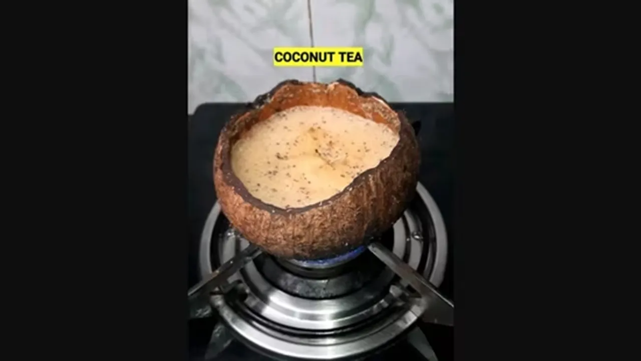 viral,Video,chai,coconut shell,Instagram