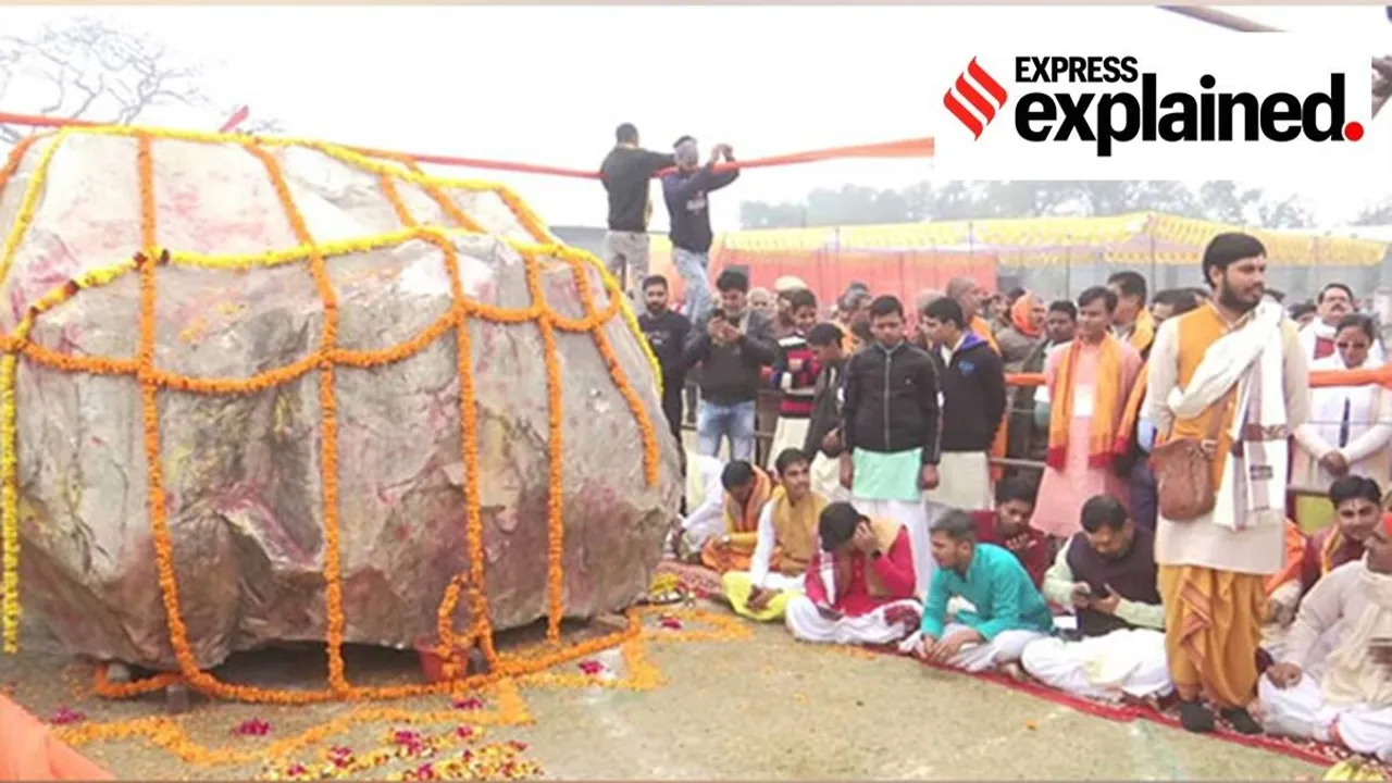 Shaligram stone, Ram temple, Ram mandir, Shaligram stone in Ram temple, what is Shaligram stone, Express Explained, Indian Express"