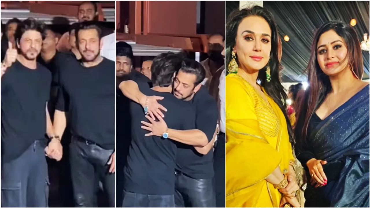 Shah Rukh Khan, Salman Khan, Shah Rukh Salman, Ritabhari Chakraborty, Baba Siddique's Iftar Party, Baba Siddique, Baba Siddique's Iftar Party 2023, শাহরুখ খান, সলমন খান, শাহরুখ-সলমন, বাবা সিদ্দিকি, ঋতাভরী চক্রবর্তী, বাবা সিদ্দিকির ইফতার পার্টি, বলিউডের খবর