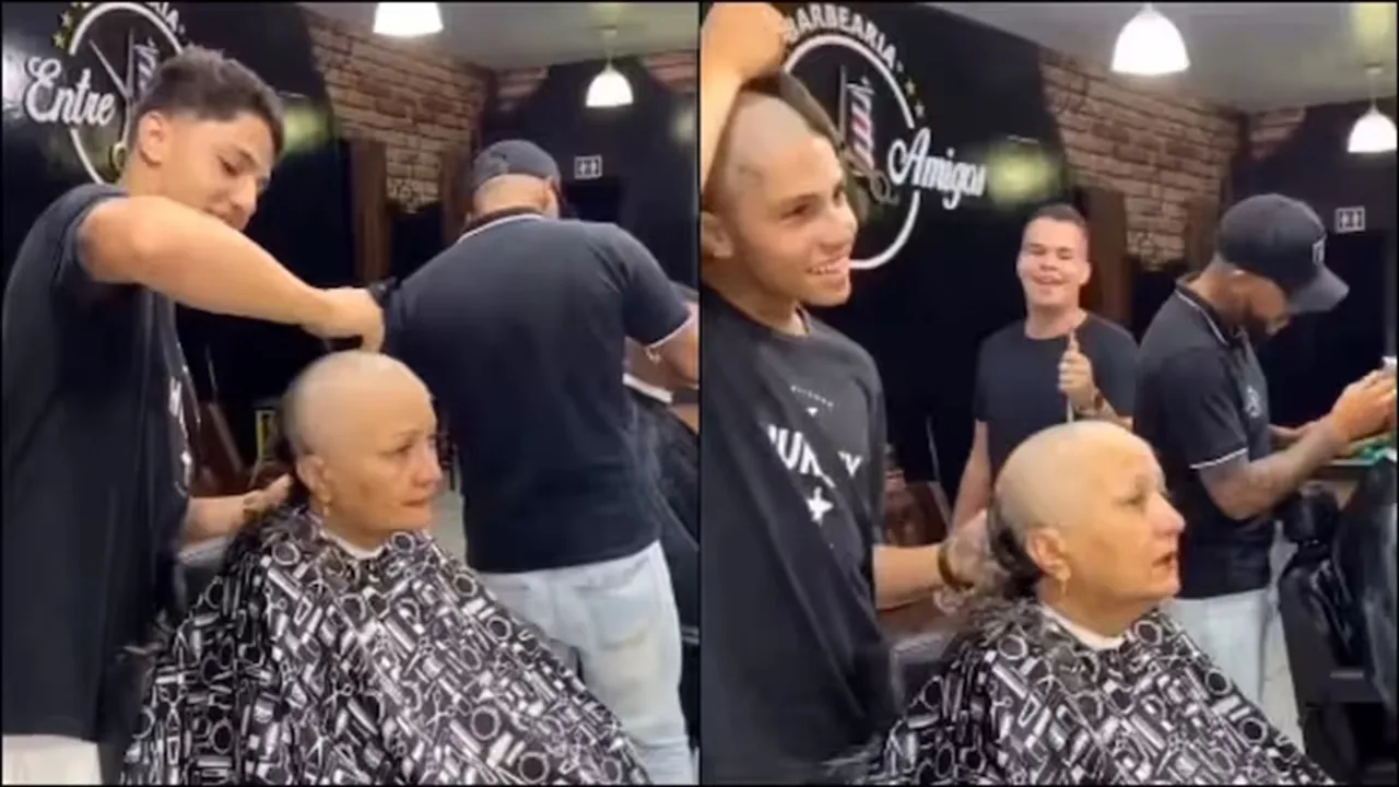 barber, cancer survivor, heartwarming, incredible, viral video, twitter