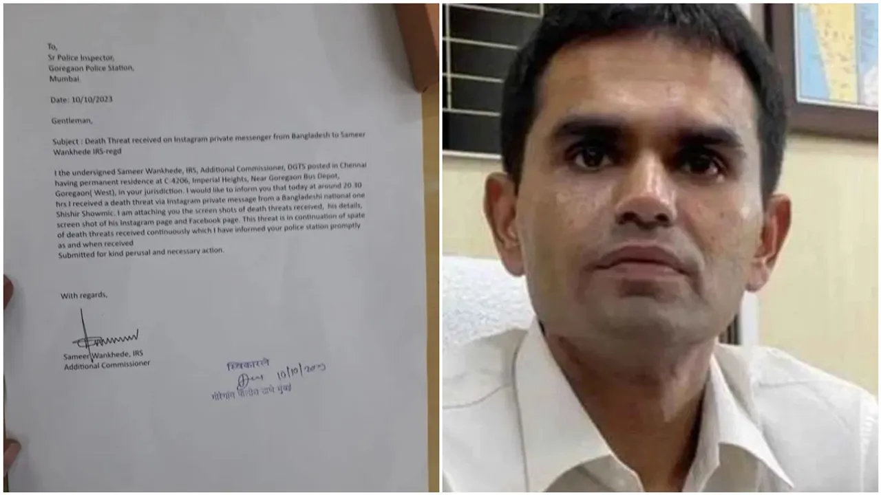 eath threat, Narcotics Control Bureau NCB, Sameer Wankhede"
