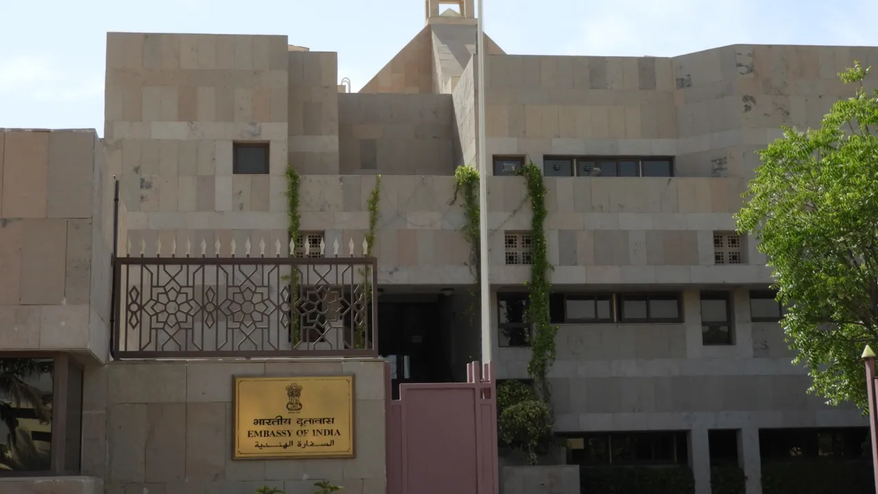 The Indian Embassy in United Arab Emirates (UAE). (Photo: indembassyuae.gov.in/)