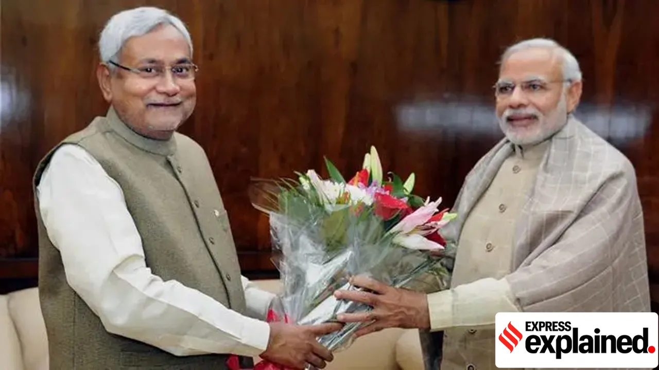 nitish kumar, nitish resigns, bihar nitish kumar, bihar nitish kumar resignation, BJP, Nitish Kumars re entry into NDA, INDIA bloc Patna meet, latest bihar news, political pulse, indian express