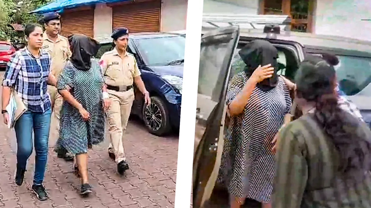 Suchana Seth, CEO of Bengaluru-based The Mindful AI Lab, who is accused of killing her son, being brought to Mapusa Court in North Goa, Tuesday, Jan. 9, 2024.