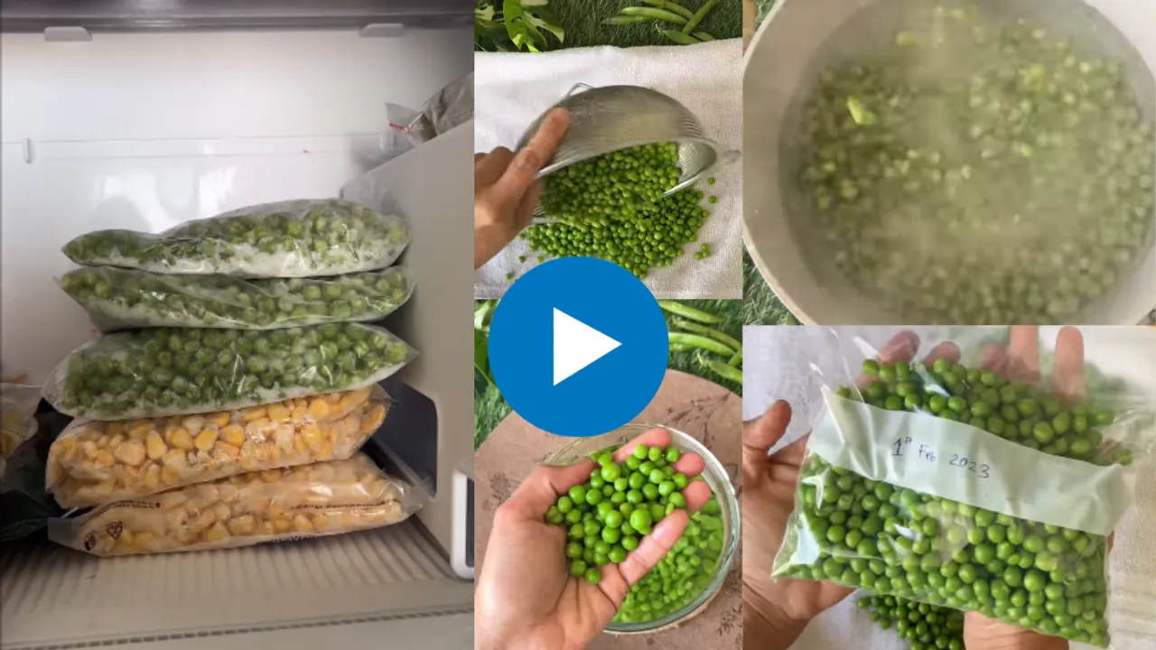 How to freeze green peas properly