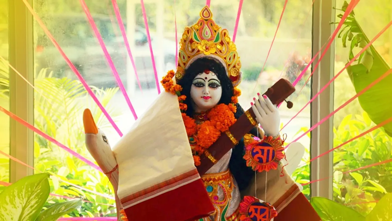 How Goddess Saraswati was born , বিদ্যার দেবী সরস্বতীর জন্ম কীভাবে?