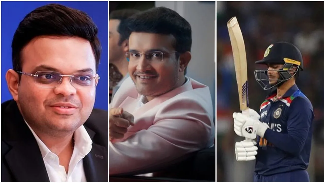 Jay Shah, Sourav Ganguly, Ishan Kishan