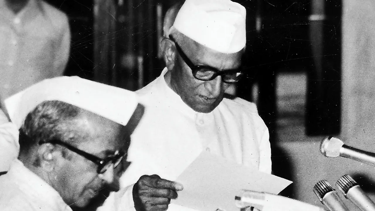 Acting President BD Jatti, PM Morarji Desai