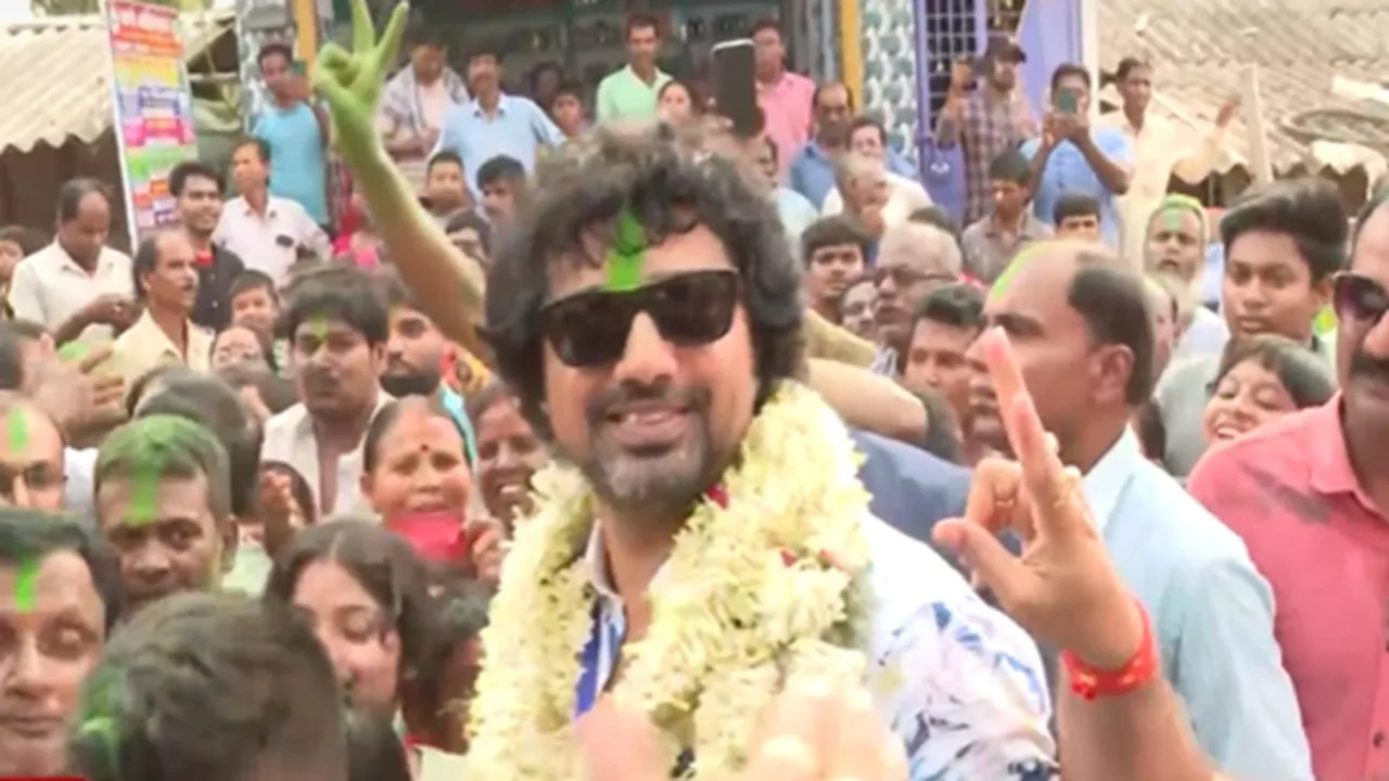 Ghatal TMC Celebration, Dev, Hiran Chatterjee, Lok Sabha Elections 2024