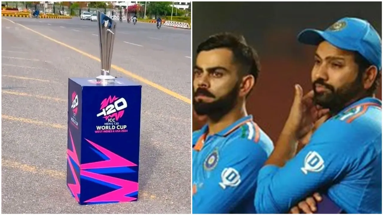 Icc T20 World Cup Trophy-Rohit-Kohli, রোহিত, কোহলি, টি-২০ বিশ্বকাপ ট্রফি