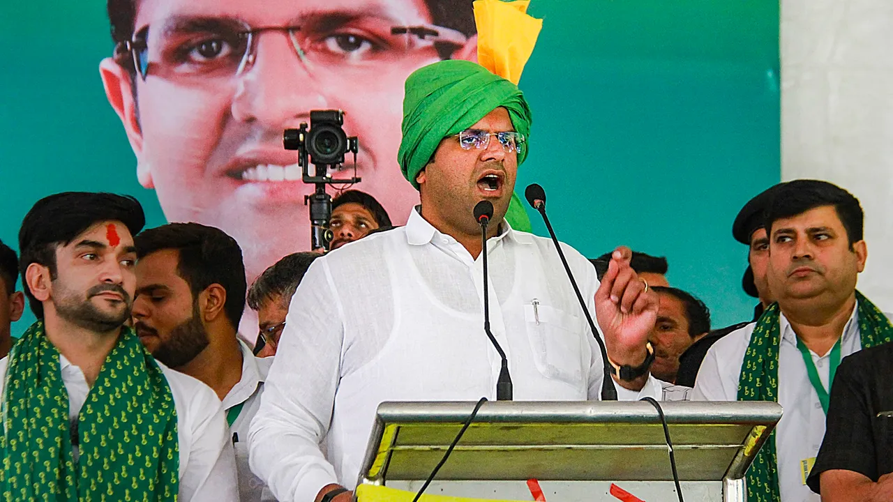 Dushyant Chautala Haryana government crisis