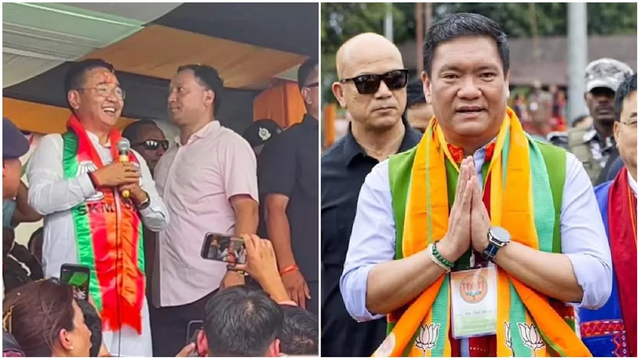 arunachal pradesh Sikkim assembly election result 2024 live updates bjp jdu congress Skm