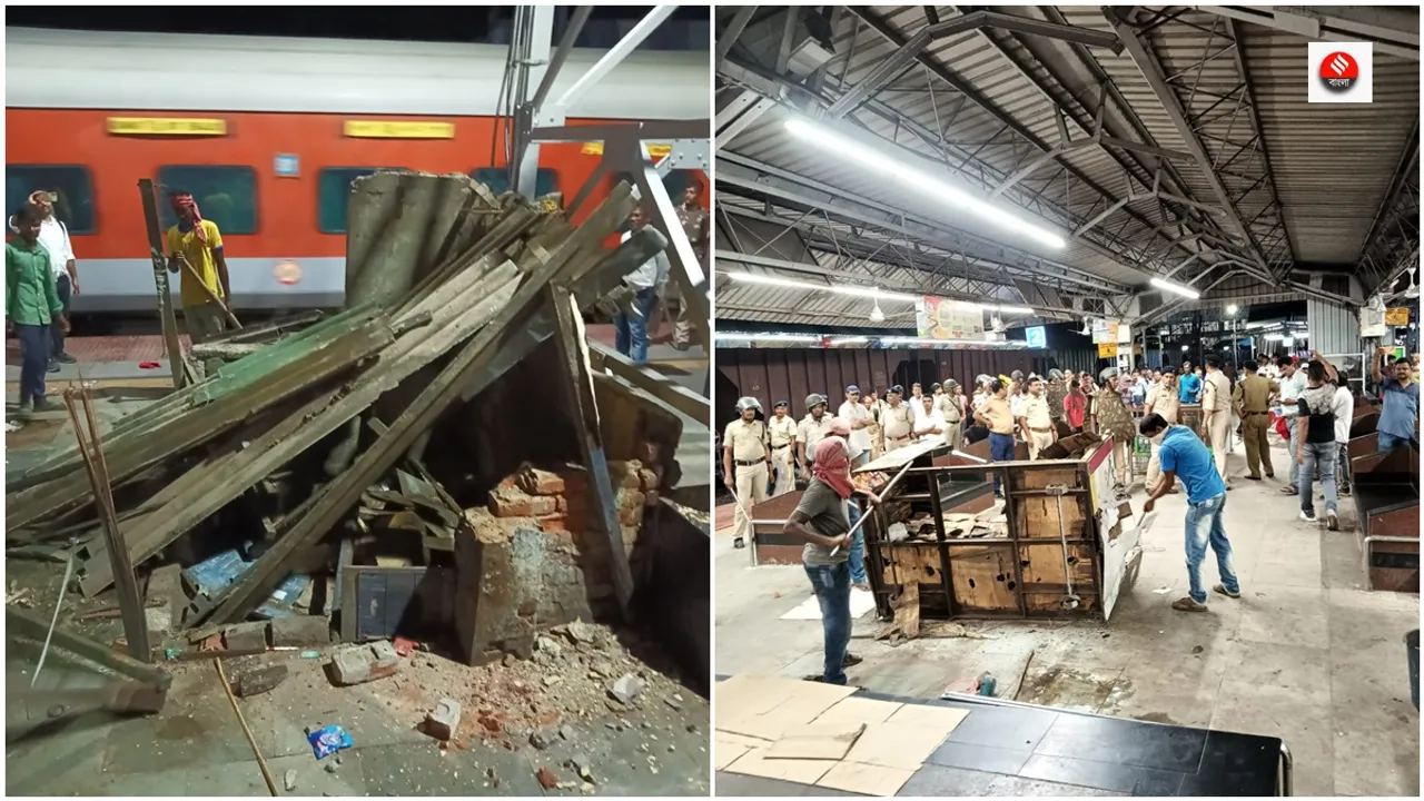 ANTI- ENCROACHMENT DRIVE, BARDDHAMAN RAILWAY STATION, HOWRAH DIVISION, eastern railwaty