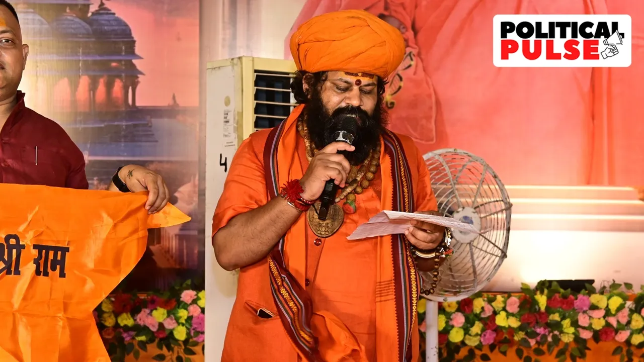 Mahant Raju Das, head priest of the revered Hanuman Garhi temple in Ayodhya. (Photo: Raju Das/ X)