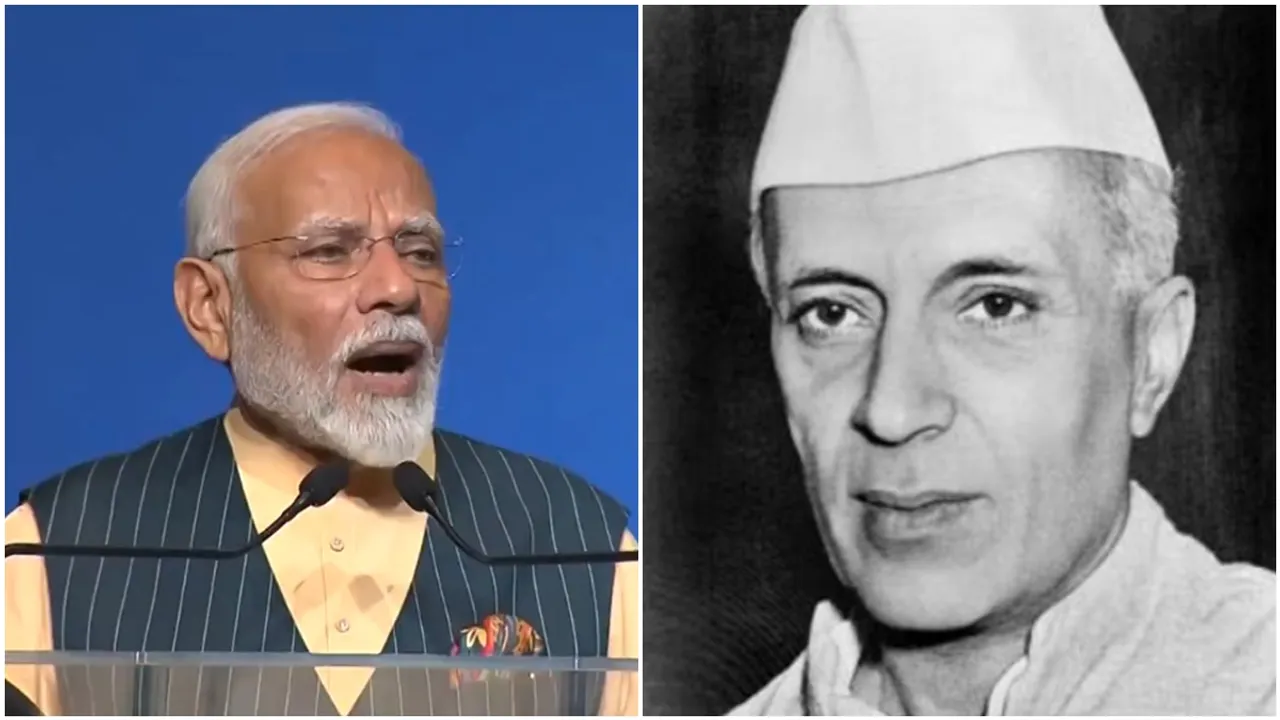 Nehru, Modi, নেহরু, মোদী,